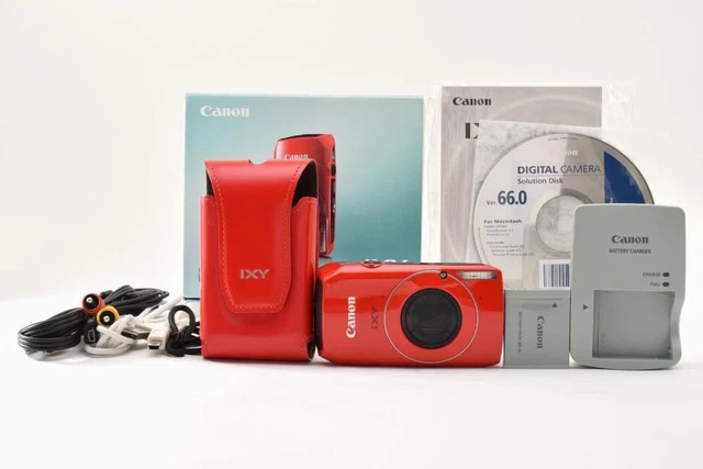 CANON IXY 30S Rojo con caja y estuche originales EUR 565,90