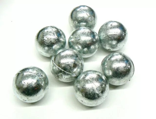 Zinc Anodes 8-Lbs 99.9% Pure Zinc Anode Round 1# Balls For Metals & Alloys Metal