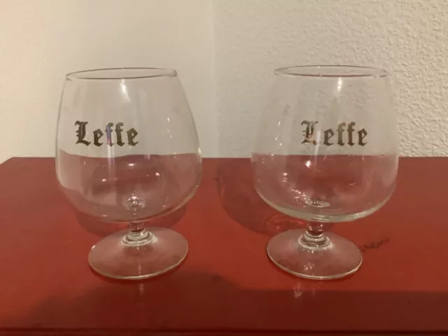 Duo De Verres À Bière Leffe Cognac