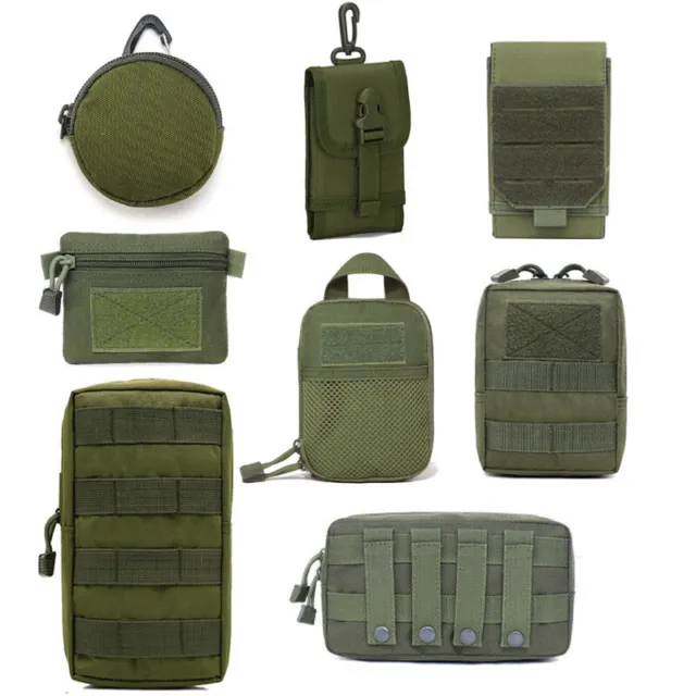 Tactical Molle Pouch EDC Tool Kit Belt Bag Fanny Pack Mobile Phone Case Cover