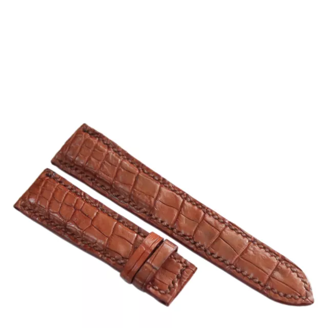 HandMade Genuine Crocodile Alligator Skin Leather Watch Strap Band 18mm/24mm