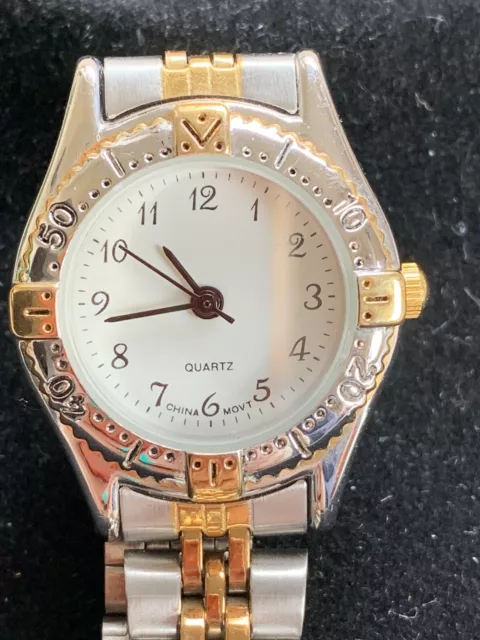 ETC CO LTD Watch gold silver tone Untested Spares Or Repair