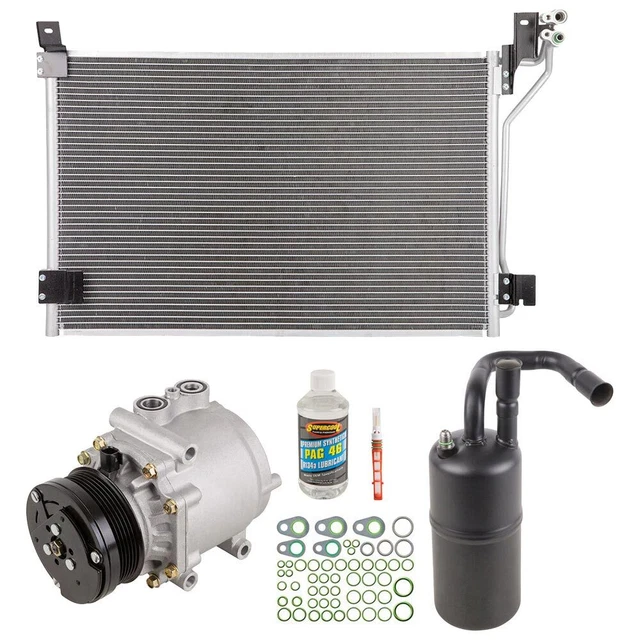 For 2003 Lincoln Town Car A/C Kit w/ AC Compressor Condenser & Drier