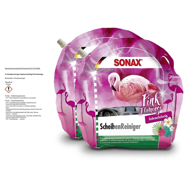 2x3 LITRI SONAX PULITORE DISCHI PRONTO ALL'USO ROSA FLAMINGO ESOTICO