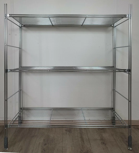 Regal 118 Cm Hoch 4 Gitterböden 38 Cm Tief 40 - 45 - 61 - 76 - 91 - 121 Cm Breit