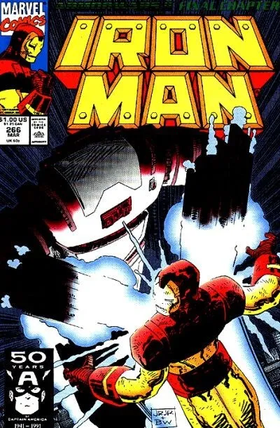 Iron Man, The Invincible #266 Marvel Comics 03/91 (VFNM 9.0/Stock Photo)