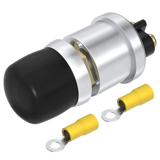 Push Button Starter Switch 12V / 24V Waterproof Push Start Button 50A Heavy Duty