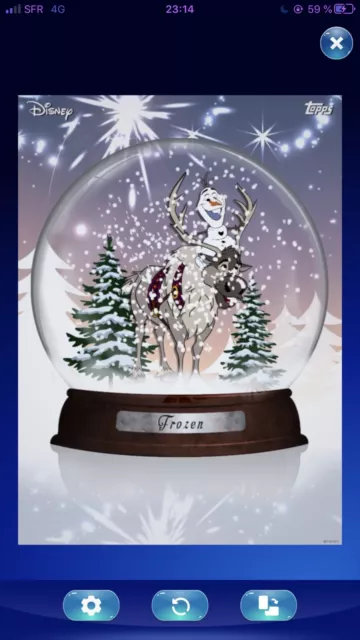 Disney Collect Topps Frozen Fantasy Limited Olaf And Sven Card Super Rare