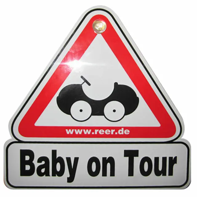 reer Baby on Tour Autoschild mit Saugnapf Hinweisschild Hinweis Schild 80210