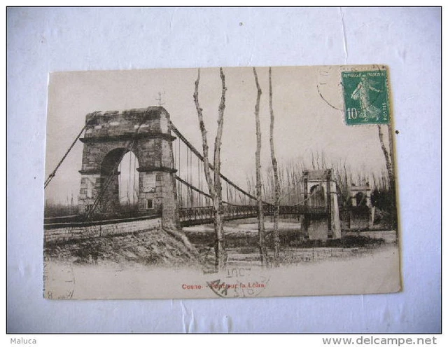 CPA - 58 COSNE Nièvre Pont sur la Loire - traveled circa 1920