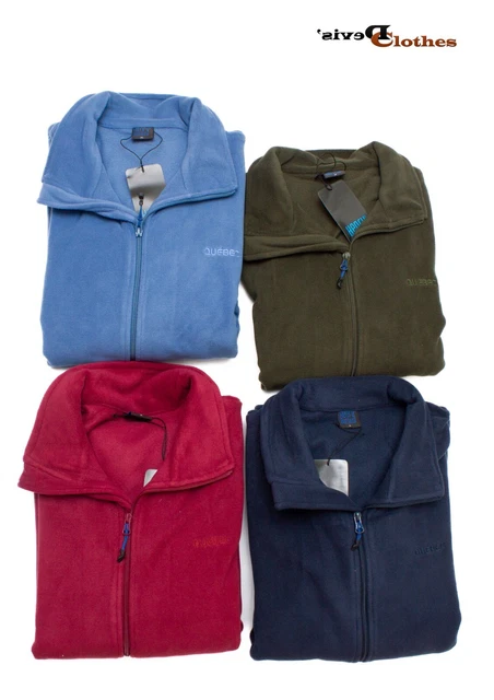 Felpa Pile Pesante Soft Maglia Pile Zip Lunga Uomo Con Tasche