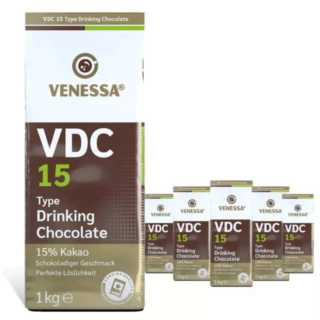 VENESSA VDC 15 Instant 1kg Trinkschokolade 1er 5er 10er Vorteilspack