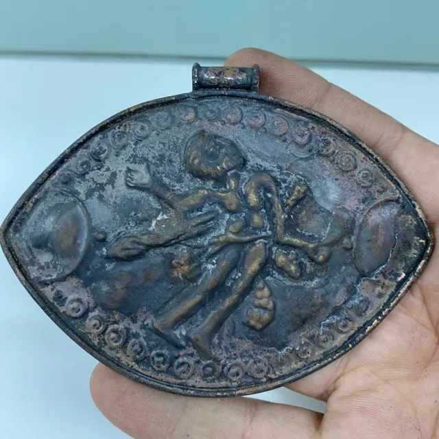 Wonderful Roman Old Ancient king bronze unique Pendant