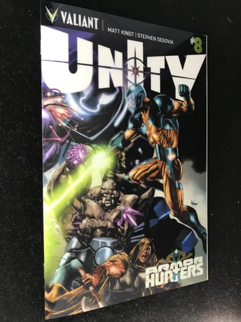 UNITY #8 ARMOR HUNTERS Chromium Wraparound Variant Valiant comics 2014