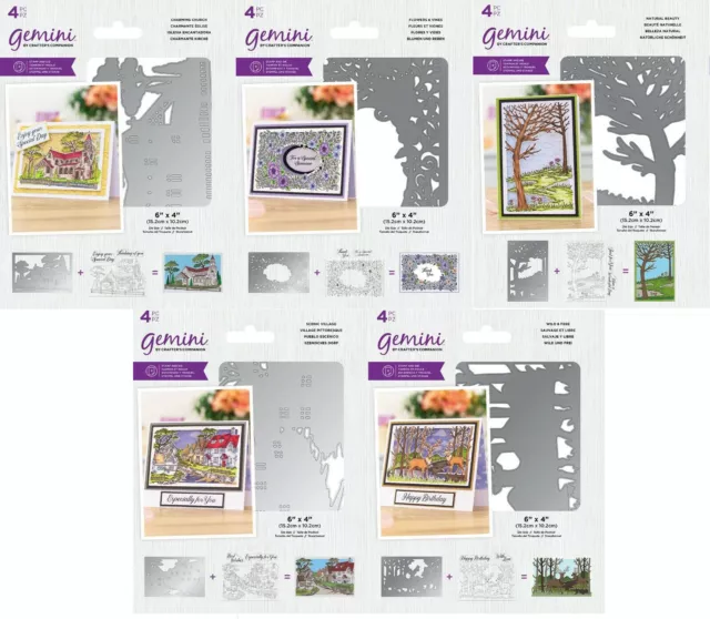 Gemini Create - A - Card Stamp and Die Sets by Crafters Companion