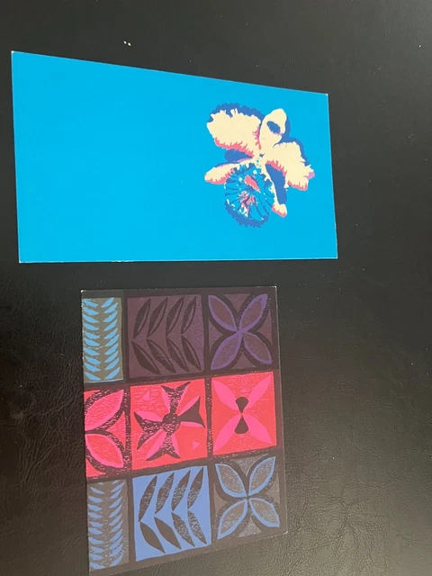 United Airline Menus - VINTAGE tiki style bar decor collectible (2)