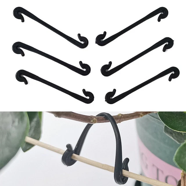 RLECS 50 Clip Porta Piante In Plastica Verde – Connettori A Croce Per Sostegno, Diametro 11 Mm, Per Giardinaggio