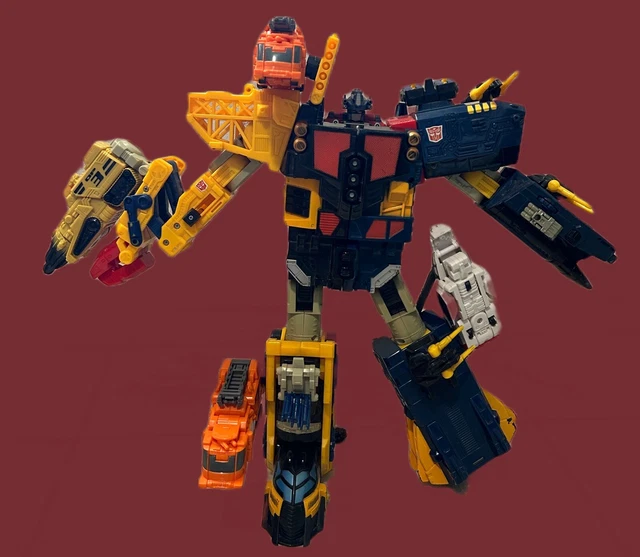 TRANSFORMERS ENERGON LEADER Class Optimus Prime Combiner + Omega