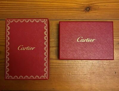 Cartier Cartier Lot 2 cardboard box outer scatola caja in two sizes NOS 