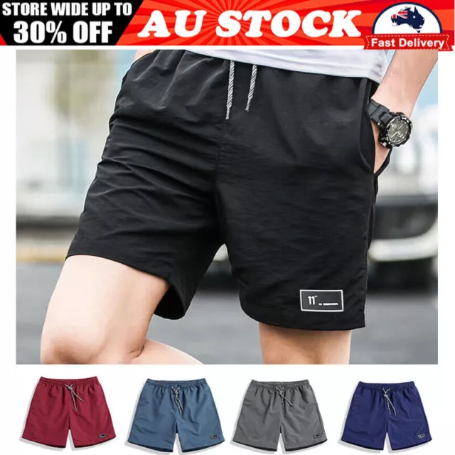 Men's GYM Shorts Training Quick Dry Sport Workout Casual Jogging Pants Trousers