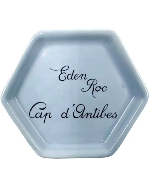 Vintage 5-Star Eden Roc Cap d'Antibes Hotel Ashtray France Blue