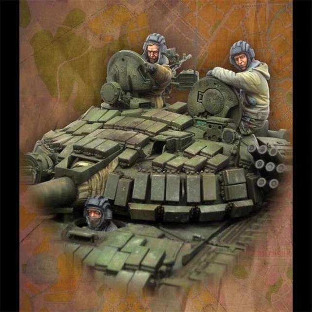1 35 SCALE MODERN Tank Crew Resin Model Kit Military Diorama Scene NO 