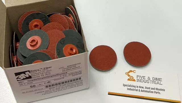 3M / 7010532795 1-1/2" Box of (50)  60+ Grit Roloc Fiber Disc (CL274)