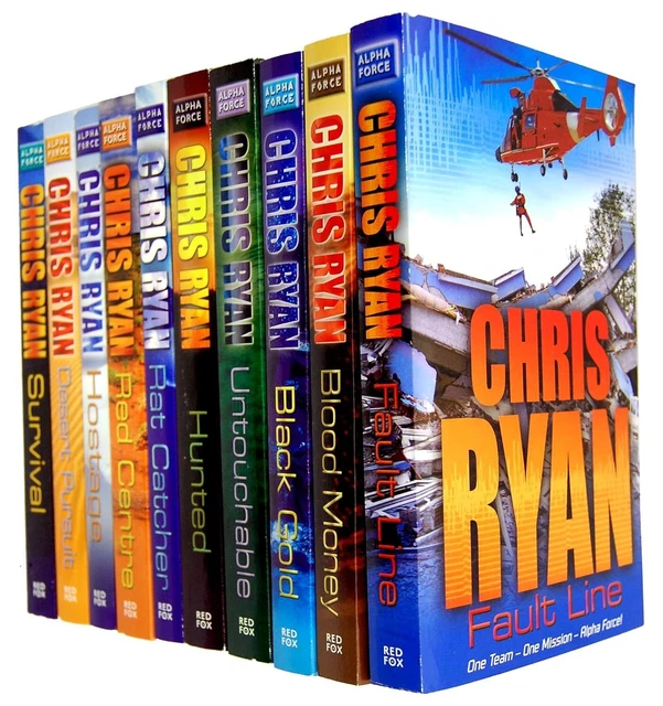 ALPHA FORCE SERIES Collection 10 Books Set by Chris Ryan Survival ...
