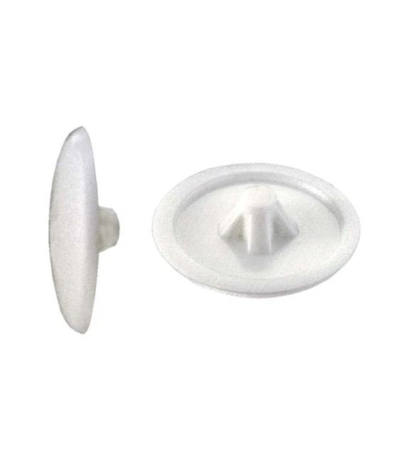 Cappucci Copri-Dado M20 Bianchi - Confezione Da 10 Pezzi, Chiave 30, Polietilene UV Resistente - Foto 4