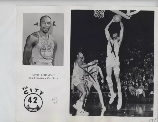 Nate Thurmond Hof Nba Vintage Original Photo Golden State Warriors San Francisco