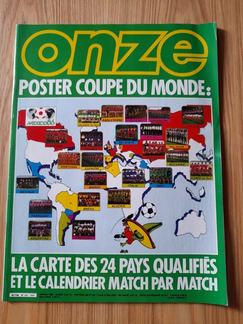 Onze N° 126 SPÉCIAL COUPE DU MONDE MEXICO 86 (sans poster) | Rakuten