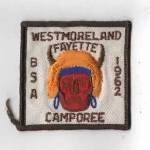 1962 Camporee Westmoreland Fayette BSA DBR Bdr. (SEWN) [AR-2422]