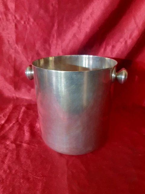 Silverware - JOLI ANCIEN SEAU A GLACE, GRAND BOL, COUPE, TIMBALE En Metal Argente Et Martele Art De La Table Decoratif 1102 24 1980914356