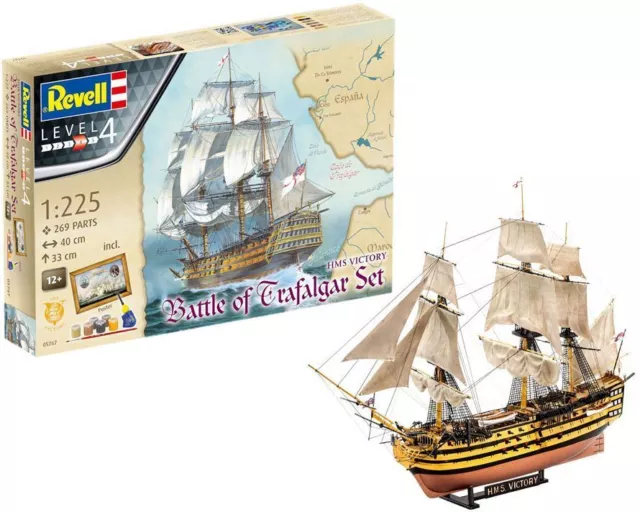 Revell Gift Set HMS Victory (Battle of Trafalgar)  1:225 Scale