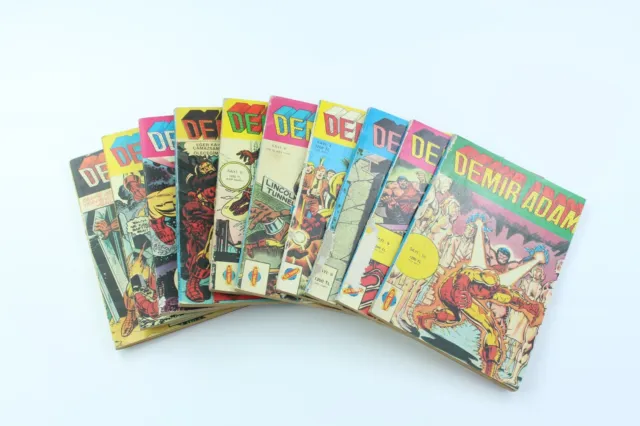 IRON MAN #1 to #10 Turkish Comic Book 1980s LOT OF 10 Alfa COMPLETE SET