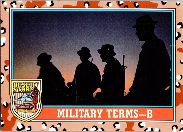 1991 Desert Storm 144 Military Terms - B Topps Trading Card TCG CCG