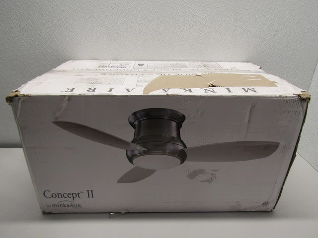 Minka-Aire F518L-WH Concept II 44" Integrated LED Indoor White Ceiling Fan