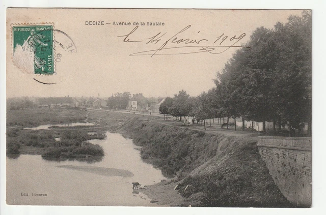 DECIZE - Nievre - CPA 58 - l' Avenue de la saulaie