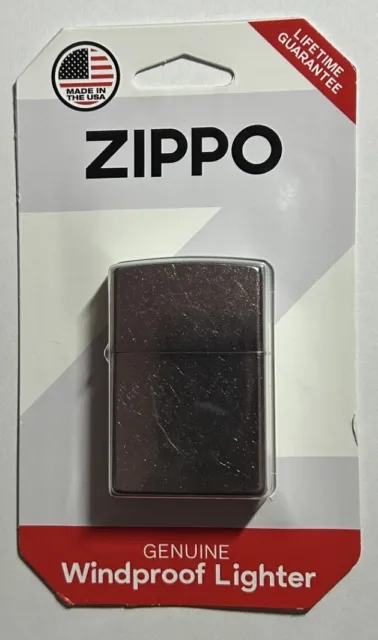 ZIPPO  Lighter  207 BP Reg Street Chrome  - New - Genuine Windproof, USA!!