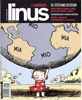 rivista a fumetti LINUS MAGGIO 2009 numero 5