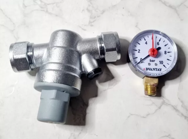 Advantay Valvola Riduzione Pressione 22mm & 15mm