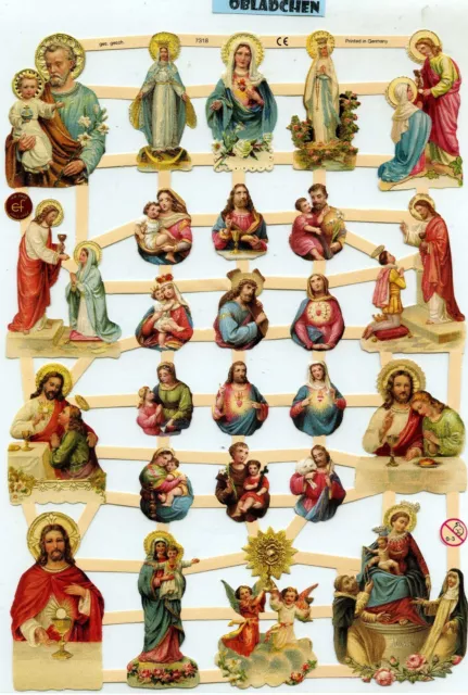 # GLANZBILDER # EF 7318 religiöse Motive, Jesus insgesamt 25 verschiedene Bilder
