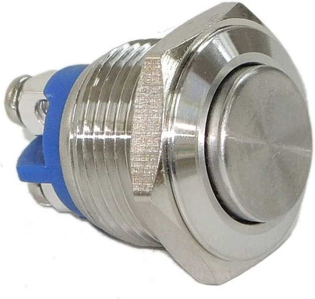 19MM STAINLESS STEEL Marine ELEVATED Push Button Momentary power horn