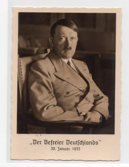 German Head of State - Original signed postcard with original signature - rare