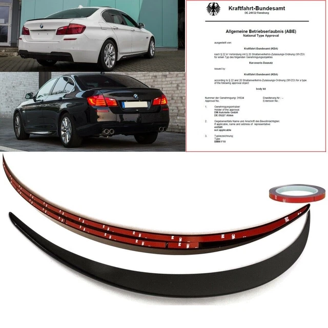 Heckspoiler Passend Für BMW 5er F10 Limo, V-Still Spoilerlippe Mit ABE