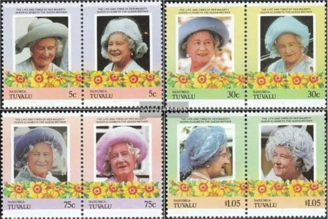 Tuvalu-Nanumea 53-60 parejas (completa edición) nuevo con goma original 1985 Rei