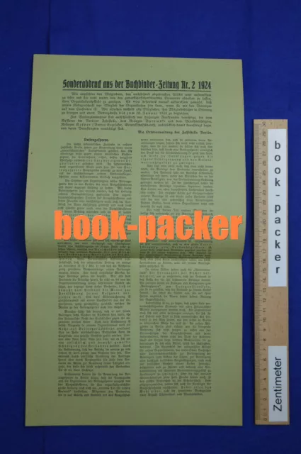 Original Flugblatt aus dem Arbeitskampf im graphischen Gewerbe Berlin 1923 [#6]