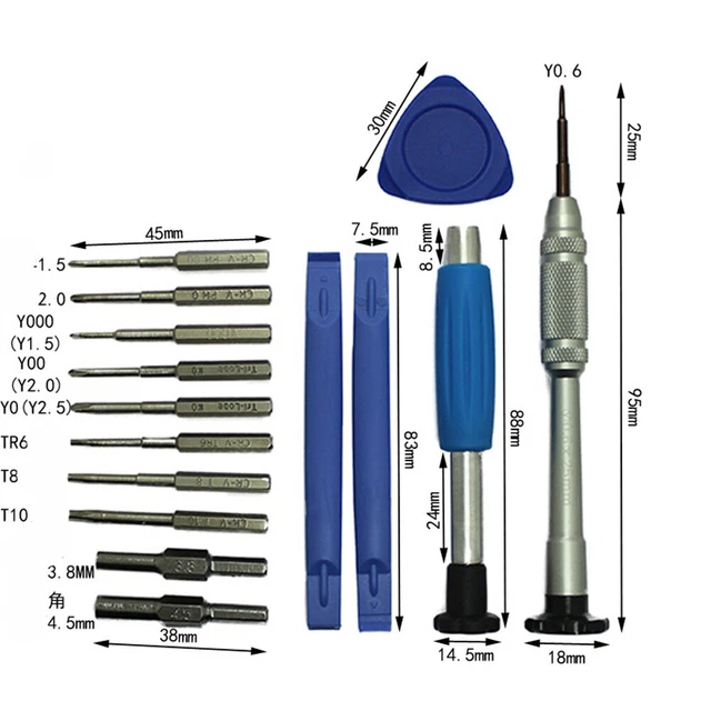PER NINTENDO SWITCH N64 Triwing cacciavite kit strumenti riparazione 15 in 1 EUR 9,75 - IT