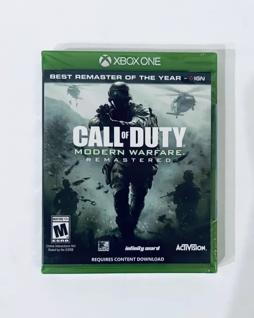 Call of Duty Modern Warfare Remastered Xbox One COD Brand New Factory  Sealed