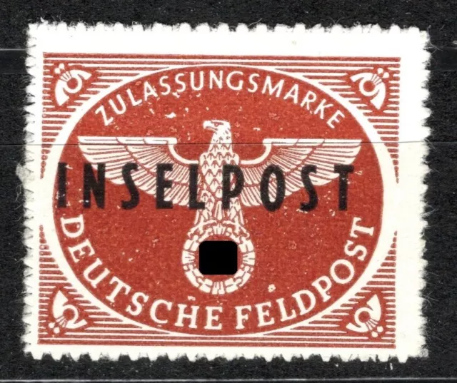 Dt. Reich Feldpost Zulassungsmarke MiNr. 9 *, winzige Haftstelle m. BPP-Signatur